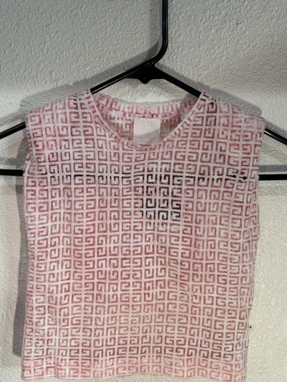 Baby Givenchy Monogram Top, Size 6M